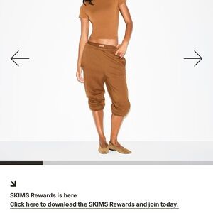 SKIMS Classic Jogger in Size M -Color Bison